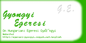 gyongyi egeresi business card